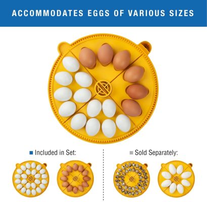 Brinsea Maxi 24 Advance Egg Incubator with Automatic Egg Turning and Temperature Control for Hatching 24 Chicken, Duck, Parrots, or Other Eggs,- Optimal Flexibility with Mix & Match Sizes