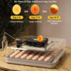 48 Egg Incubator for Hatching with Automatic Egg Turning and Humidity Control, Egg Candler, Poultry Egg Incubator for Chicken, Ducks, Goose, Pigeon, Quail, ideal for Farm, Classroom, Home